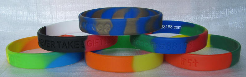 pulseras de goma