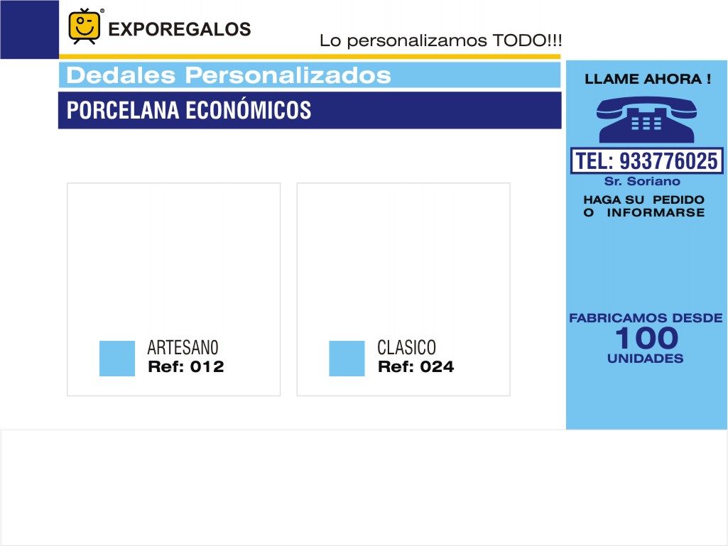 FABRICANTES DEDALES SOUVENIRS Y DE RECUERDO